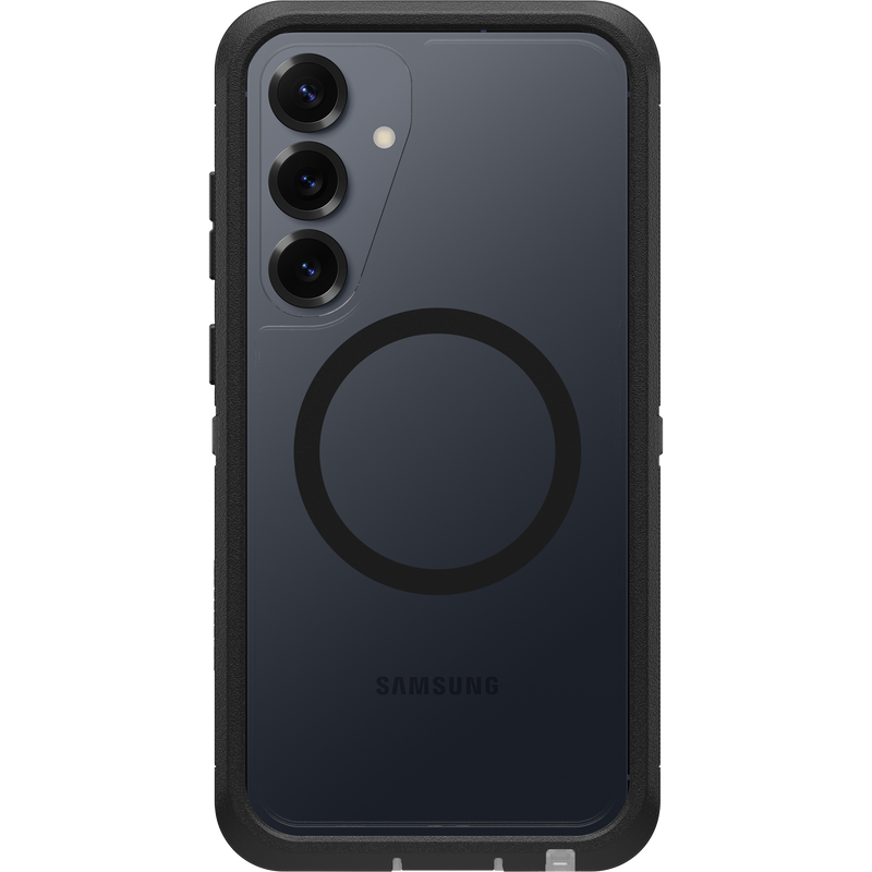 OtterBox Defender XT Clear Magnets Samsung Galaxy S25+ 5G 6.7' Case Dark Side Clear/Black