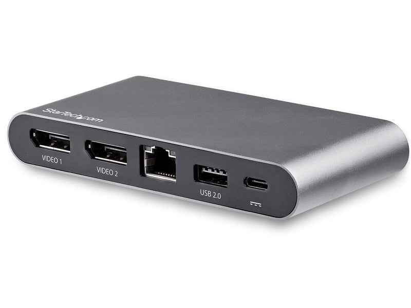 StarTech Mini USB-C 4K Dock, Dual Display, DP 2 , USB 2 , RJ45, 85W, 3Yr