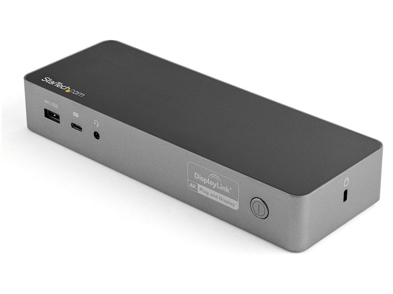 StarTech USB-C USB-A Hybrid 4K Dock, Dual Display, DP 2 , HDMI 2 , USB 3 , 100W, 3Yr