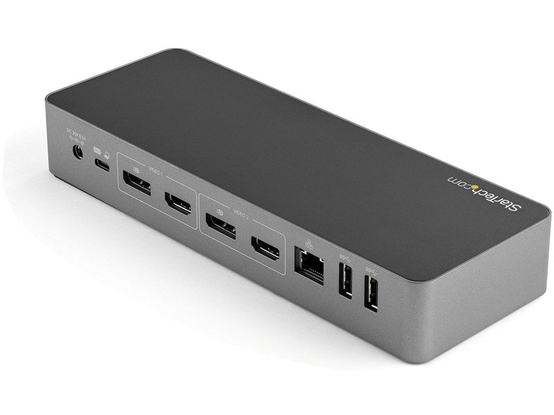 StarTech USB-C USB-A Hybrid 4K Dock, Dual Display, DP 2 , HDMI 2 , USB 3 , 100W, 3Yr