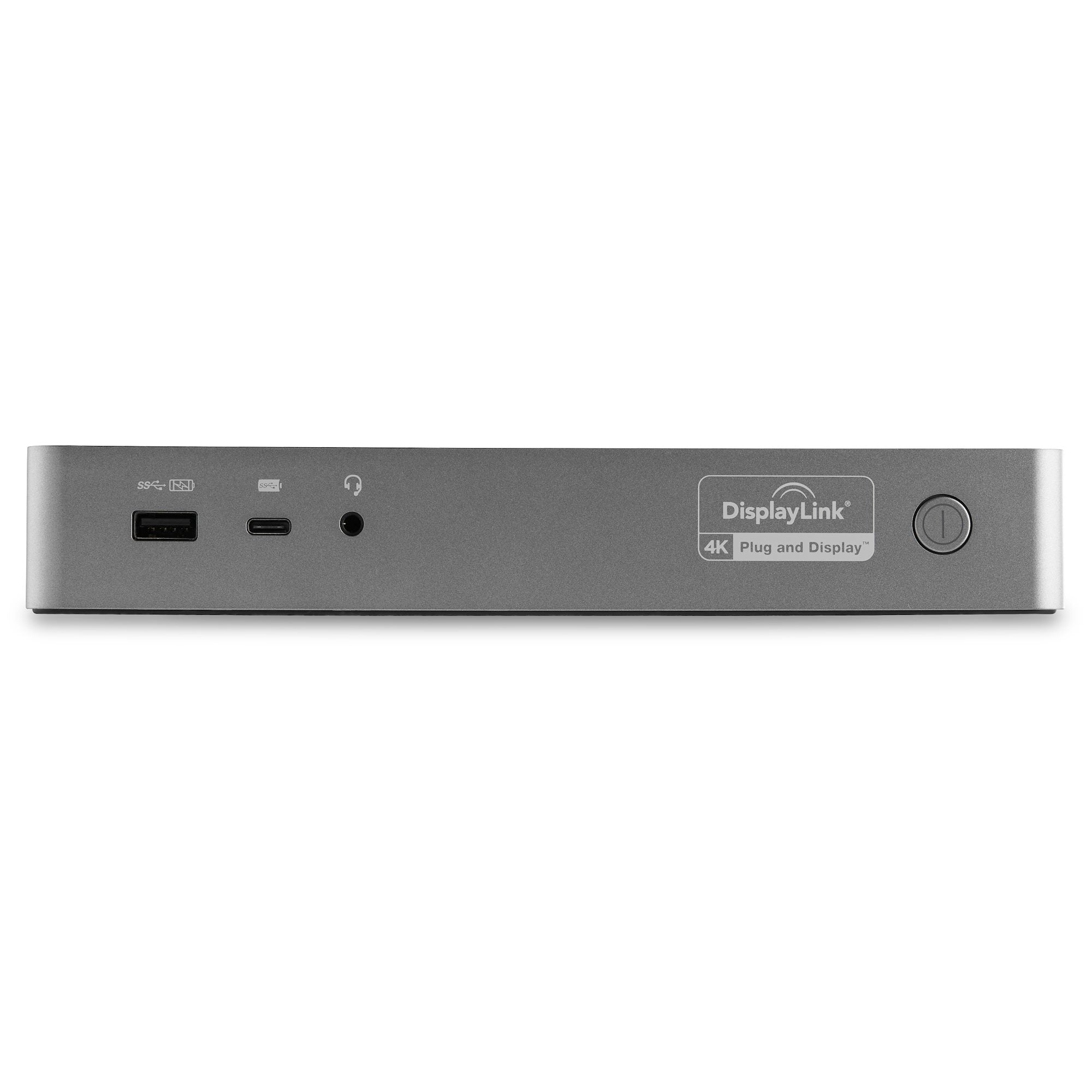 StarTech USB-C USB-A Hybrid 4K Dock, Dual Display, DP 2 , HDMI 2 , USB 3 , 100W, 3Yr