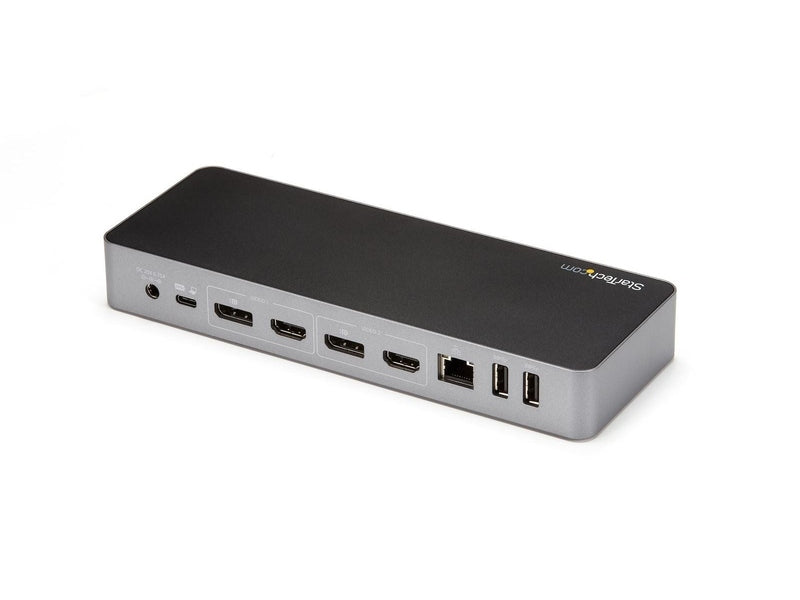 StarTech USB-C USB-A Hybrid 4K Dock, Dual Display, DP 2 , HDMI 2 , USB 3 , 60W, 3Yr