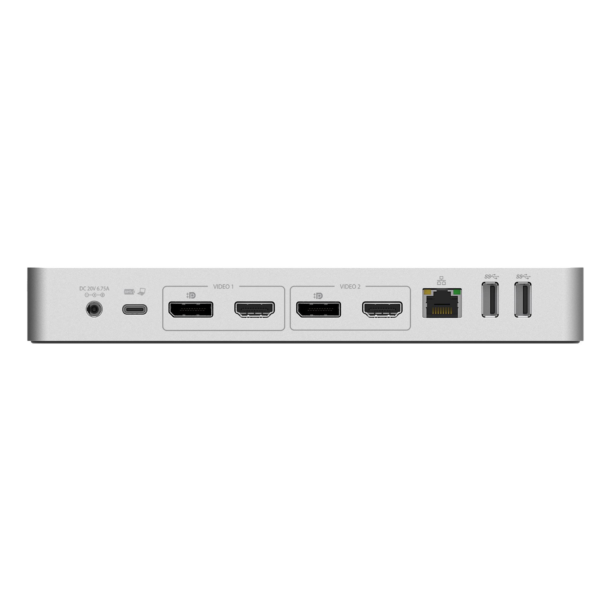 StarTech USB-C USB-A Hybrid 4K Dock, Dual Display, DP 2 , HDMI 2 , USB 3 , 60W, 3Yr