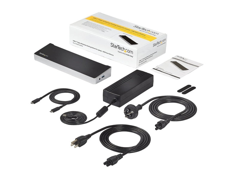 StarTech USB-C 4K Dock, Triple Dislay, DP 2 , HDMI, USB-C 60W PD, USB 4 , Ac, 3Yr