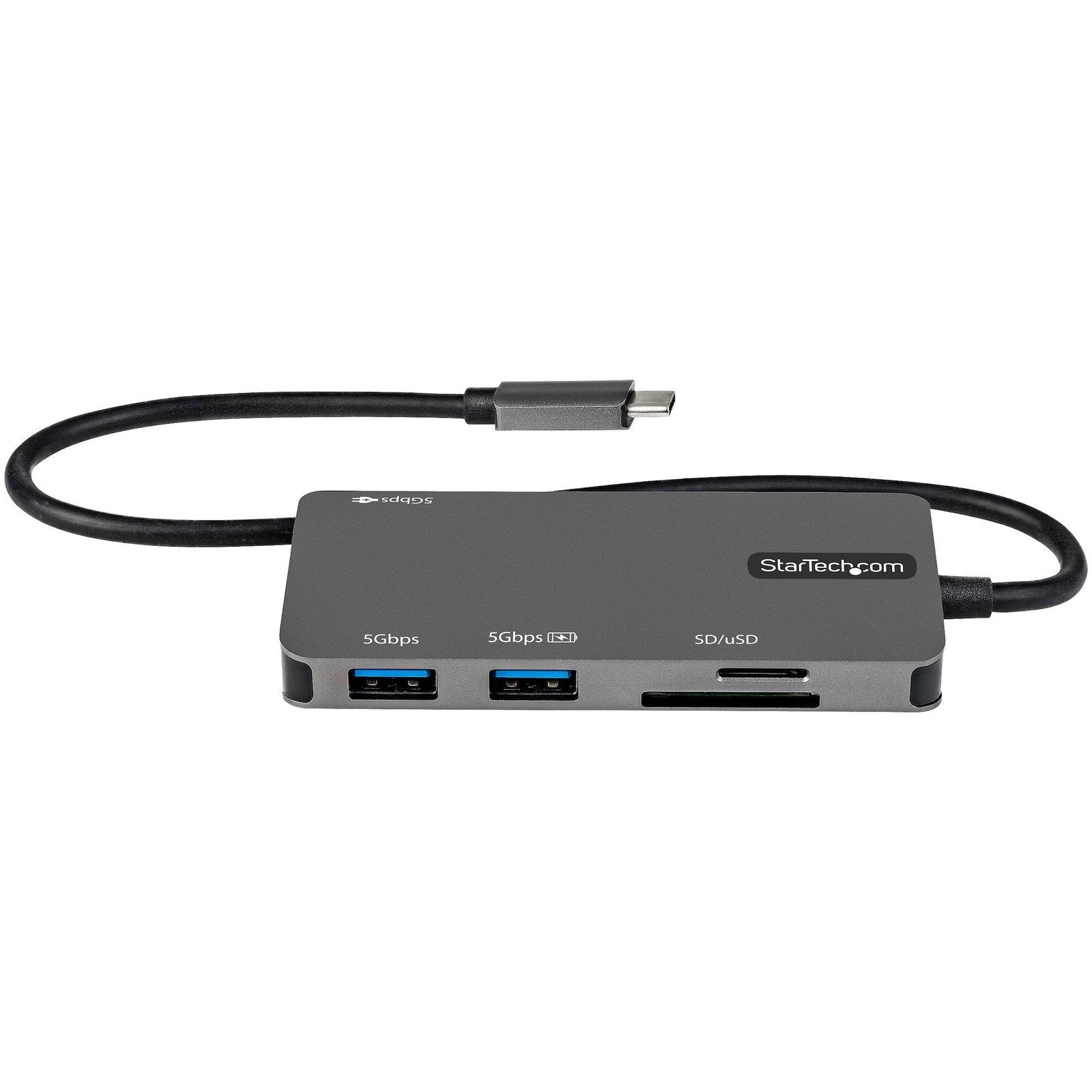 StarTech USB-C Multiport Adapter, 4K HDMI, Pd, SD, USB, 3Yr