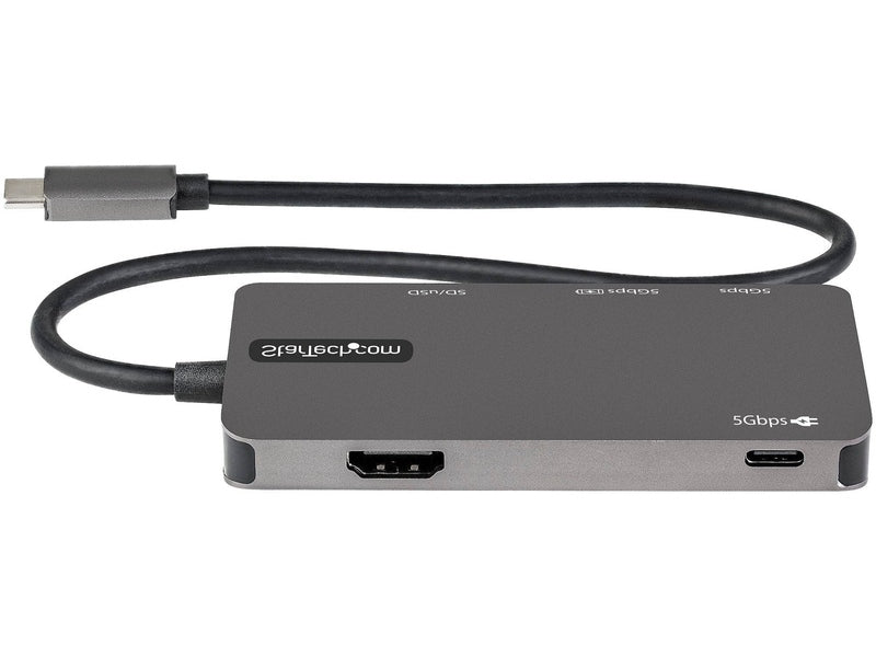 StarTech USB-C Multiport Adapter, 4K HDMI, Pd, SD, USB, 3Yr