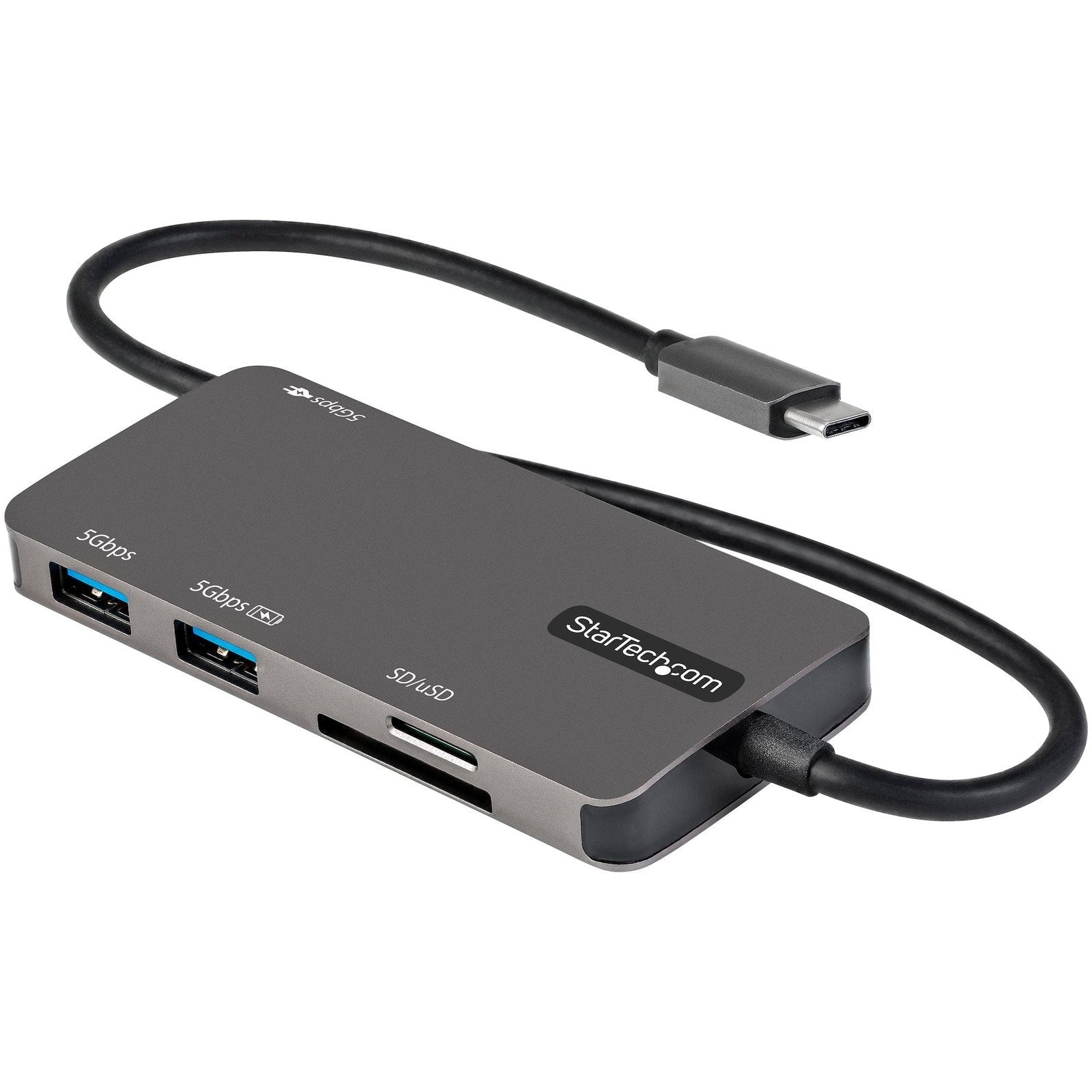 StarTech USB-C Multiport Adapter, 4K HDMI, Pd, SD, USB, 3Yr