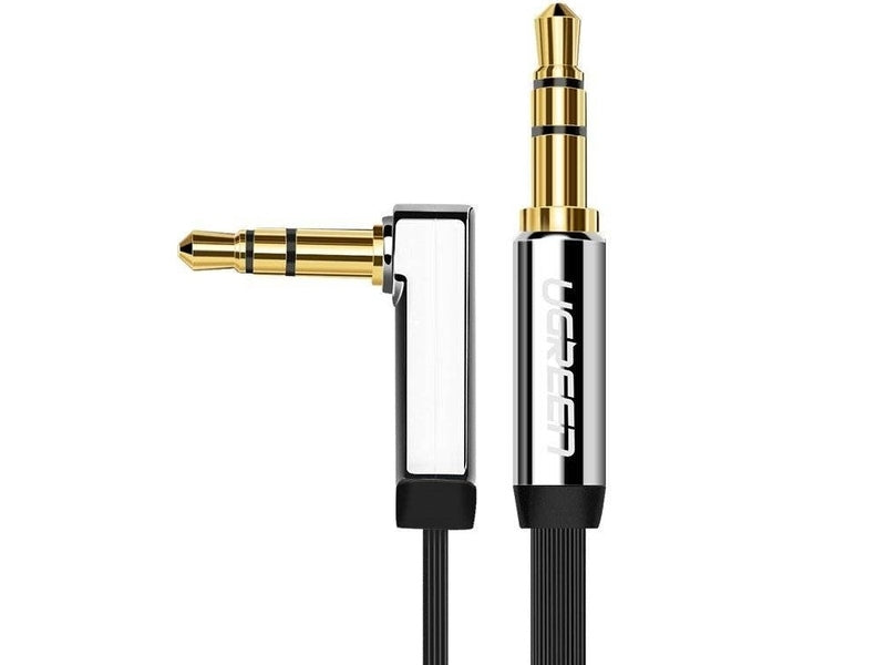 UGREEN 10729 3.5mm Male to 3.5mm Right Angle 3.5mm Aux Cable 5m Black