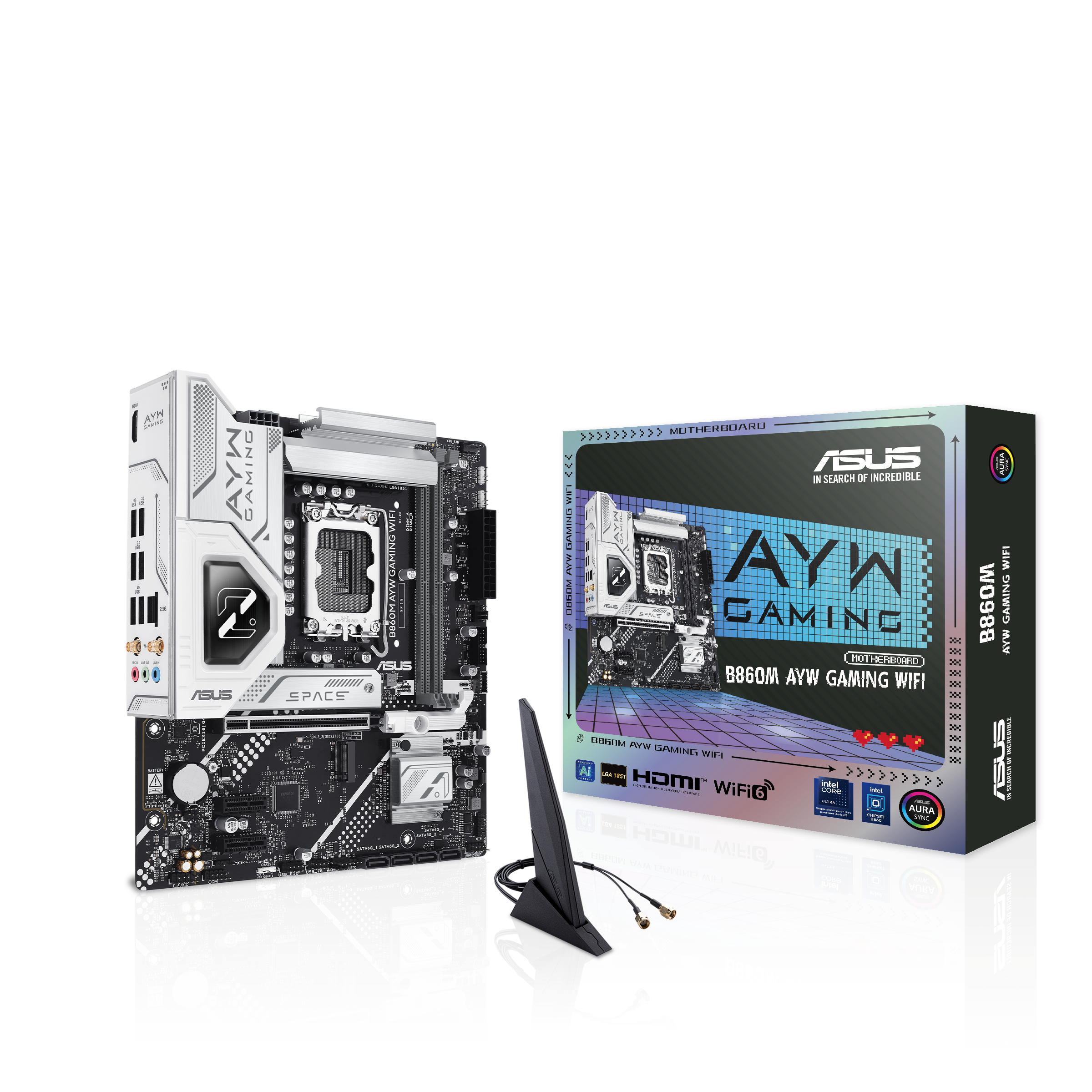 ASUS B860M AYW GAMING WIFI Micro-ATX Motherboard