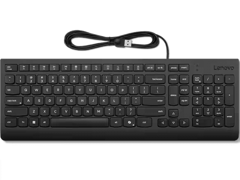 Lenovo Essential Wired Keyboard with Copilot Key Black - 4Y41R64633