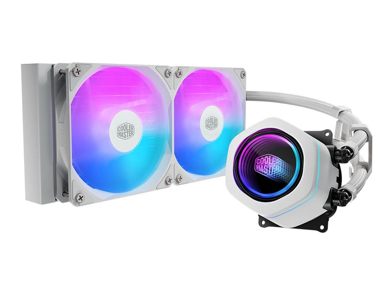 Cooler Master MasterLiquid Core Nex 240mm ARGB CPU Liquid Cooler - White