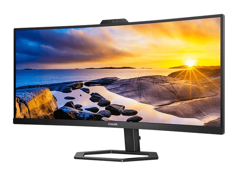 Philips 34E1C5600HE 34" Curved Monitor with USB-C Docking, USBHub, SPEAKERS, Webcam