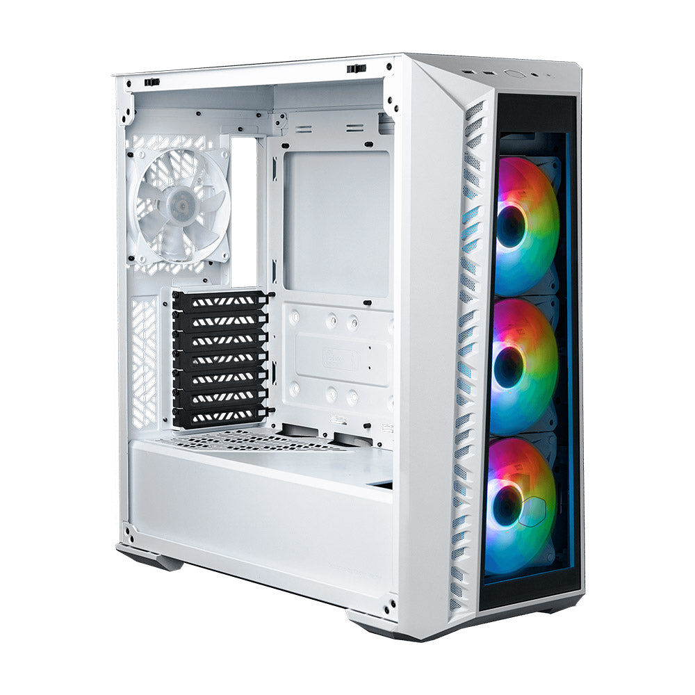 Cooler Master MasterBox 520 ARGB ATX PC Case - White