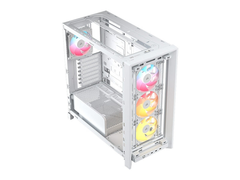 Corsair FRAME 4000D LCD RS ARGB Premium Mid-Tower E-ATX PC Case - White