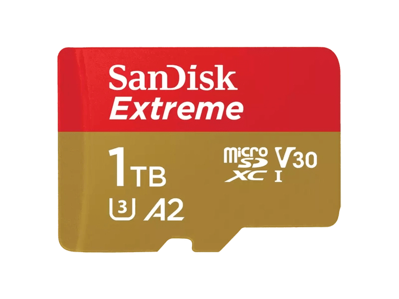 SanDisk Extreme® microSDXC™ UHS-I CARD, SQXAV 1TB, V30, U3, C10, A2