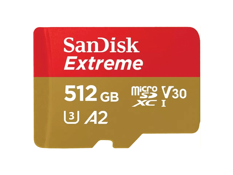 SanDisk 512GB Extreme MicroSDXC UHS-I Memory Card