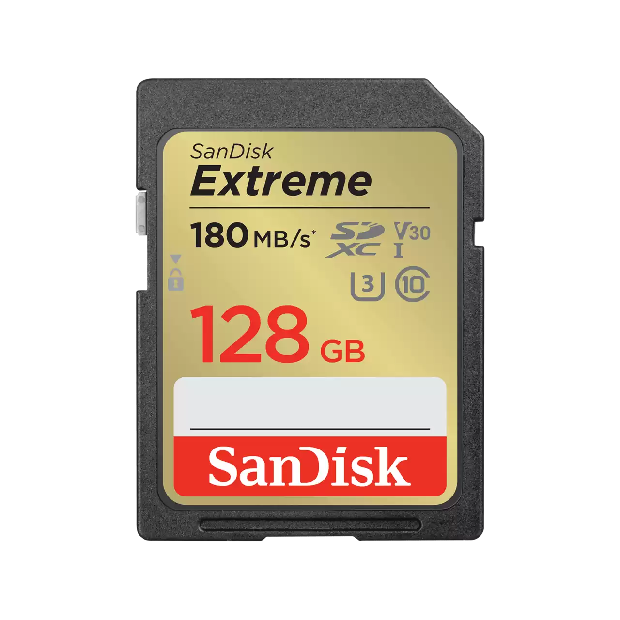 SanDisk 128GB Extreme SD UHS-I Card, V30, U3, C10