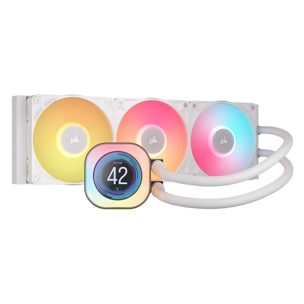 Corsair iCUE LINK TITAN 360 RX LCD Liquid CPU Cooler - White