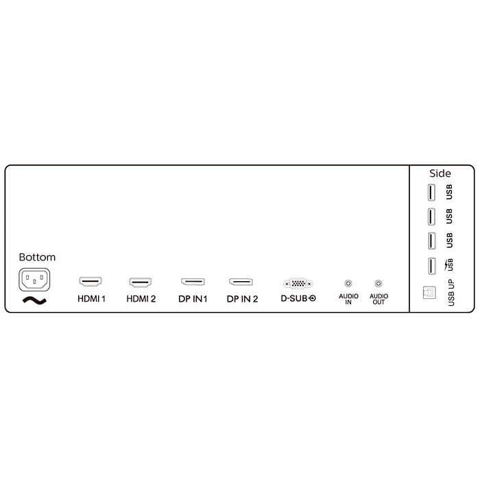 Philips 438P1 43" 4K UHD IPS 60Hz W-LED Monitor with USBHub, SPEAKERS