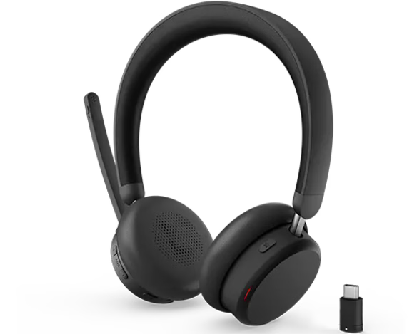 Lenovo Dual-Mode Wireless Hybrid ANC Headset 6550 USB-C, Teams Bluetooth 5.3 USB-C AI-powered LADM and LAFM software 3 Year WTY 4XD1S19778