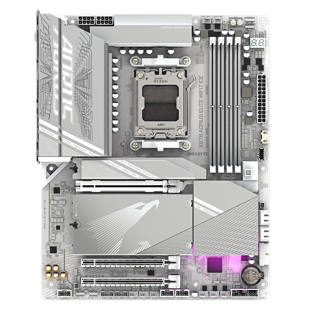 Gigabyte X870 AORUS ELITE WIFI7 AM5 ATX Motherboard (X870 A ELITE WF7 ICE 1.0)
