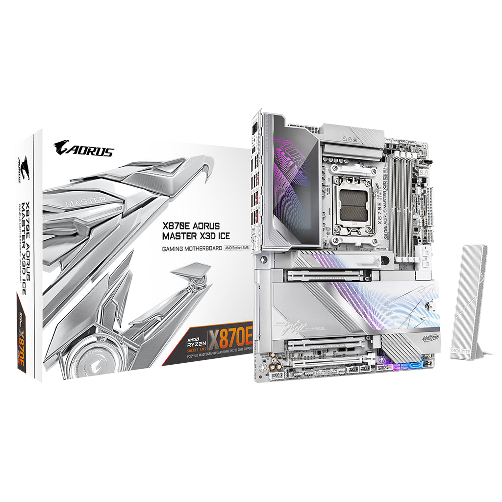 Gigabyte X870E AORUS MASTER X3D ICE AM5 ATX Motherboard (X870E A MASTER X ICE)