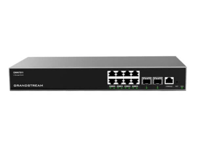 ENTERPRISE LAYER 3 MANAGED NETWORK SWITCH, 8 X GIGE, 2 X SFP+ GWN7811