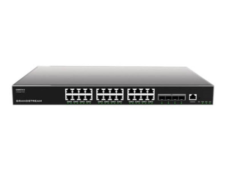 Grandstream ENTERPRISE LAYER 3 MANAGED NETWORK SWITCH, 24 X GIGE, 4 X SFP+ GWN7813