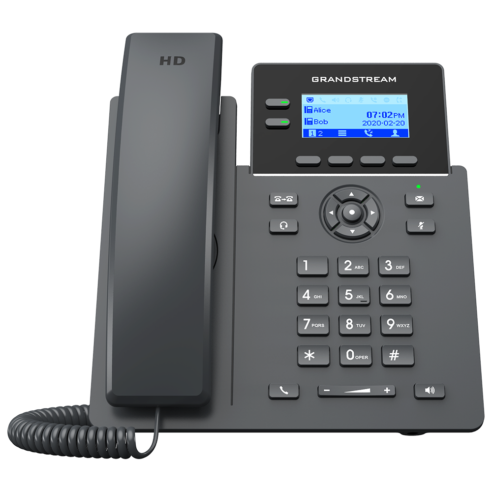 Grandstream GRP2602W 2 Lines, 2 SIP Accounts, 2.21" Screen, WiFi IP Phone
