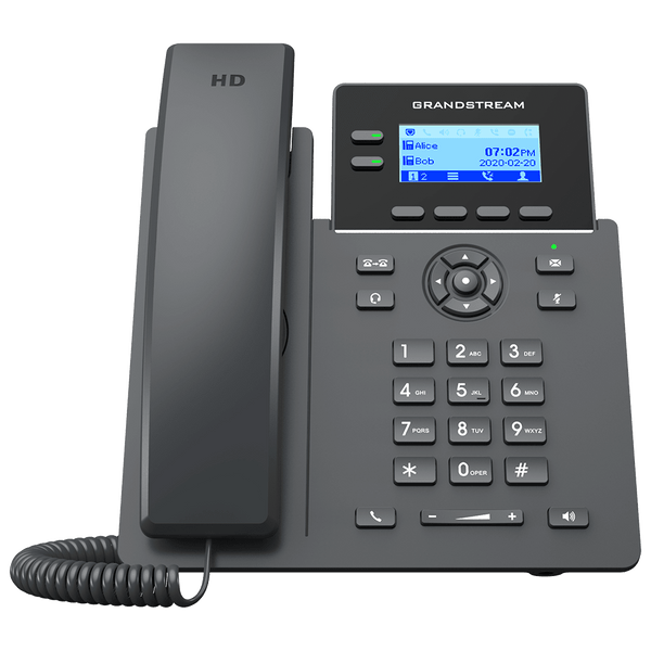 Grandstream GRP2602W 2 Lines, 2 SIP Accounts, 2.21" Screen, WiFi IP Phone