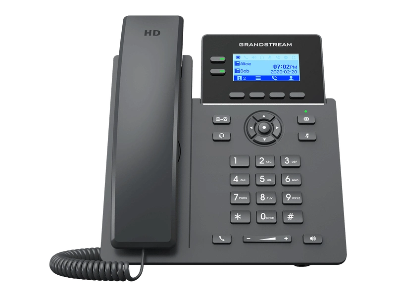 Grandstream GRP2602W 2 Lines, 2 SIP Accounts, 2.21" Screen, WiFi IP Phone