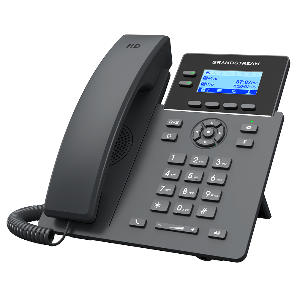 Grandstream GRP2602W 2 Lines, 2 SIP Accounts, 2.21" Screen, WiFi IP Phone