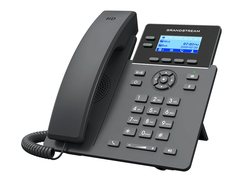 Grandstream GRP2602W 2 Lines, 2 SIP Accounts, 2.21" Screen, WiFi IP Phone