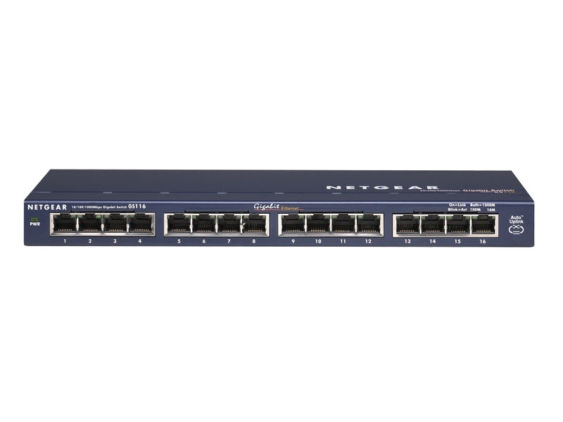 Netgear GS116 Prosafe 16 Port 10/100/1000 Gigabit Switch