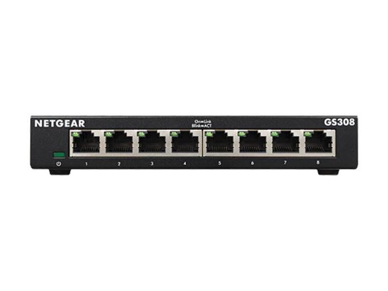 Netgear GS308-300AUS 8-Port Gigabit Ethernet SOHO Unmanaged Switch