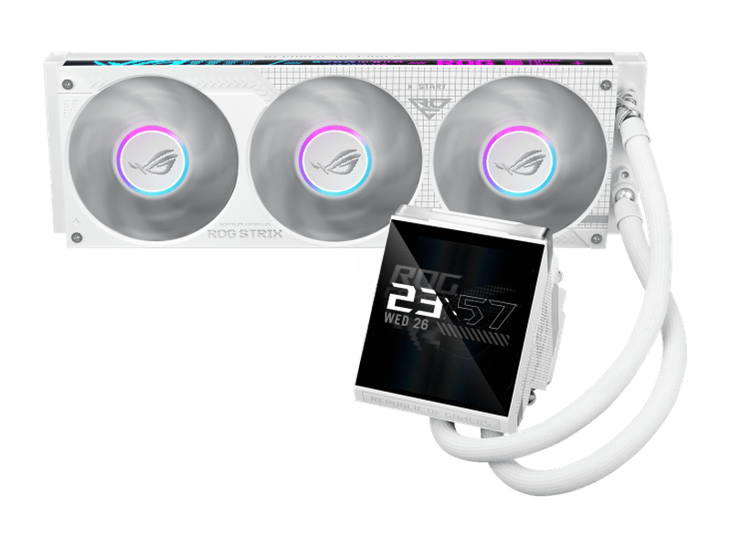 ASUS ROG Strix LC IV 360 ARGB LCD AIO Liquid CPU Cooler - White Edition