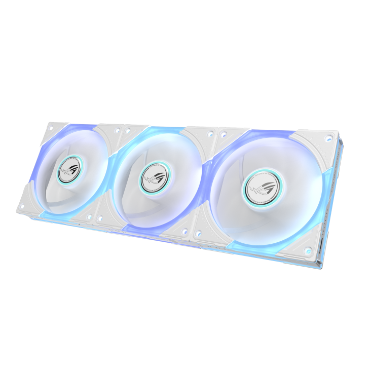 ASUS ROG Eurux GR120 ARGB Reverse White 120mm Cooling Fan Triple Pack 3-in-1