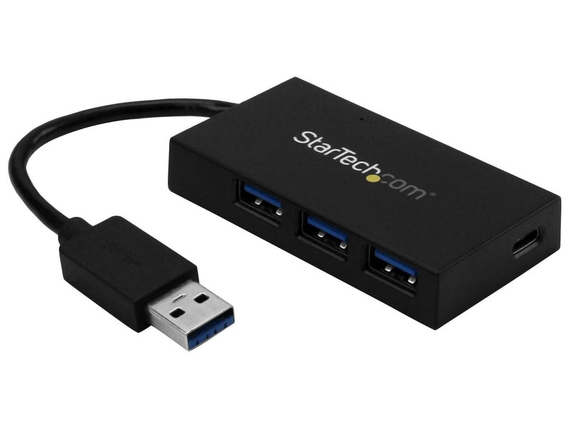 StarTech 4 Port USB 3.0 Hub USB-A - 3 USB-A & USB-C - Self/Bus Power 2Yr