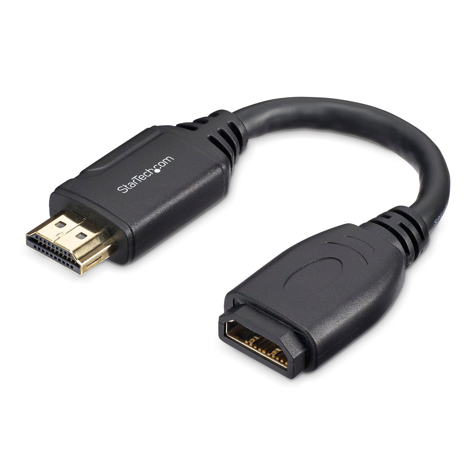 StarTech 6" HDMI 2.0 Port Saver Cable - Gripping Connector - 4K 60Hz LTW