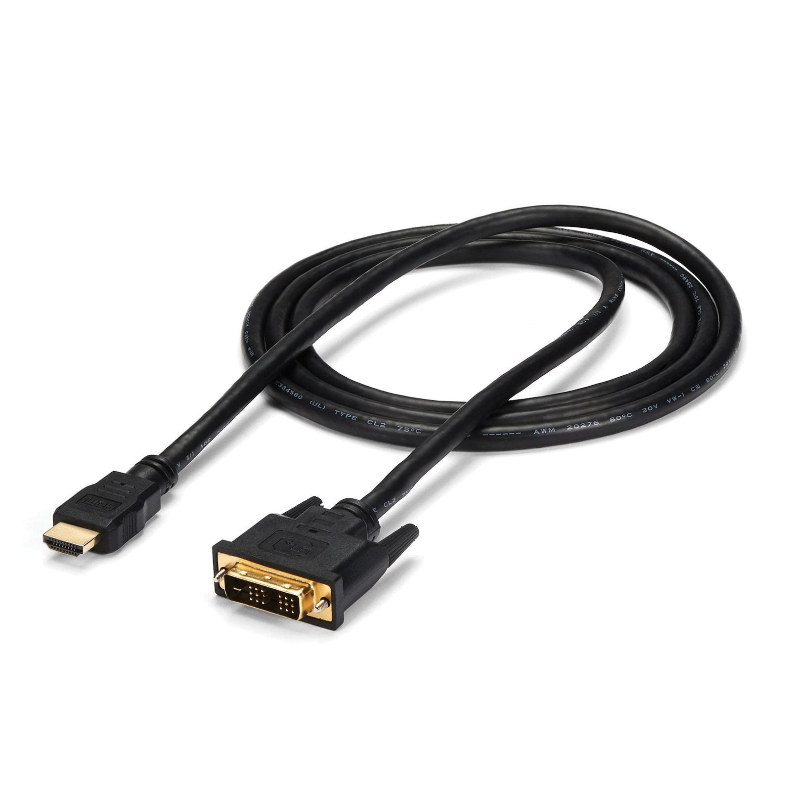 StarTech 1.8M HDMI to DVI-D Adapter Cable, M/M, LTW