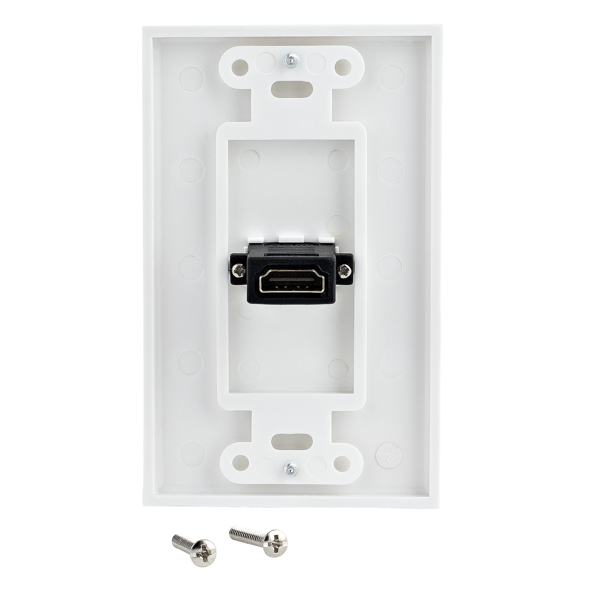 StarTech Single Outlet Female HDMI Wall Plate, White