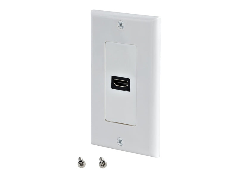 StarTech Single Outlet Female HDMI Wall Plate, White