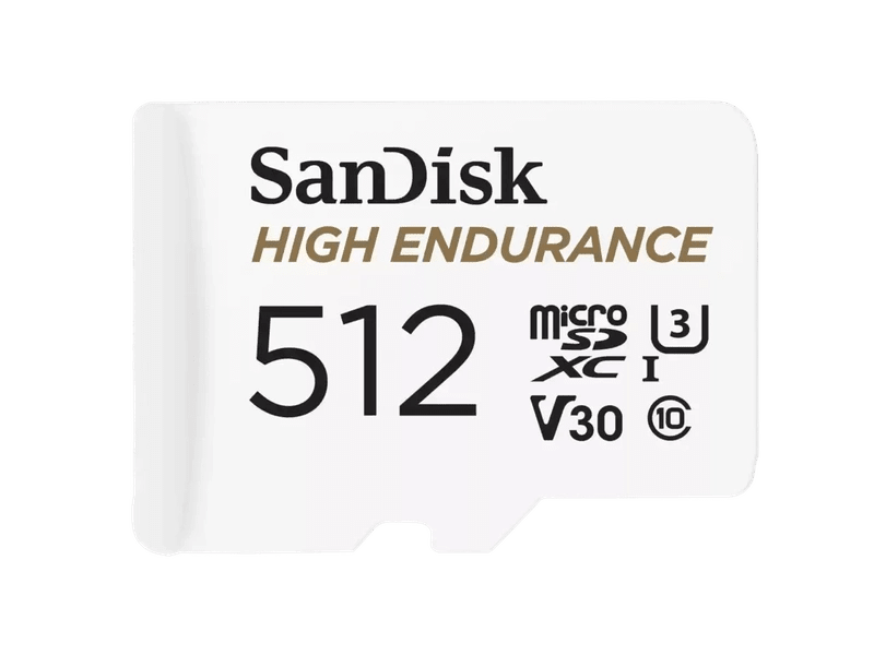SanDisk 512GB High Endurance microSDXC UHS-I C10 U3 V30 Memory Card