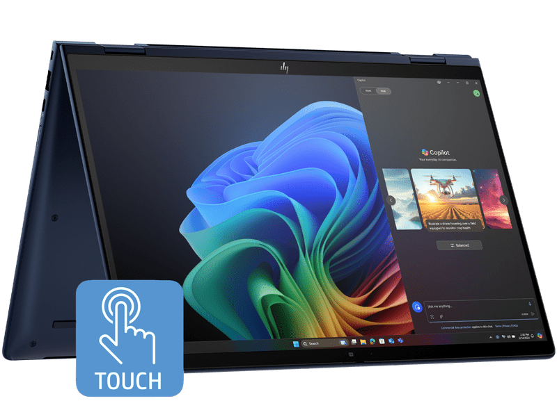 HP B9GH7PT X Flip G1i 14" WUXGA Touch Notebook AI PC, Ultra 5 16GB 512GB SSD 5G LTE W11P 3YOS