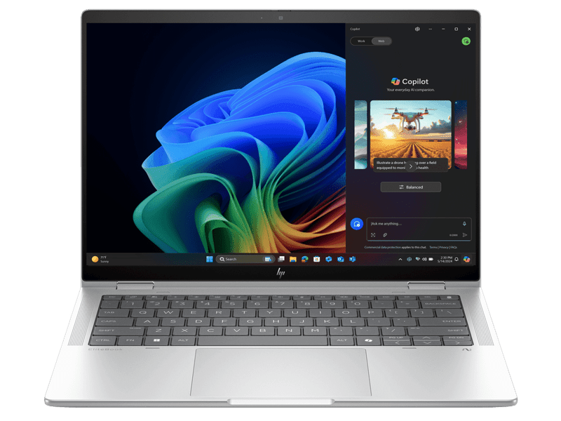 HP B9GH6PT EliteBook X Flip G1i 14" WUXGA Touch Notebook AI PC, Ultra 7 32GB 1TB SSD 5G LTE W11P 3YOS