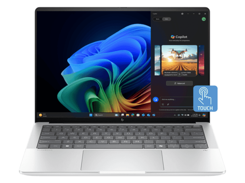 HP B9LD3PT EliteBook X G1a 14" 2.8K OLED Touch Notebook AI PC, Ryzen AI 7 32GB 512GB SSD W11P 3YOS