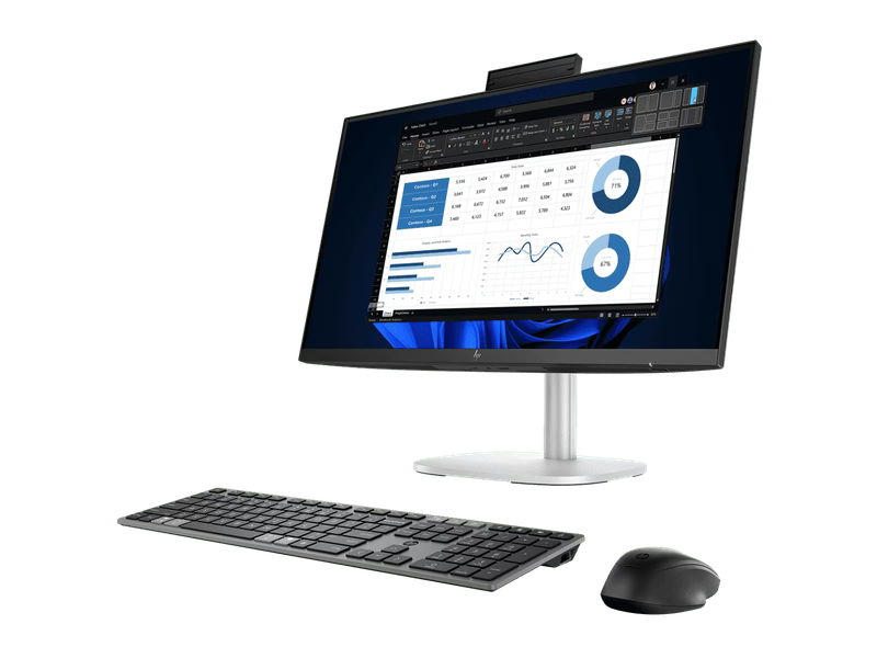 HP C0UL6PT EliteStudio 8 AIO G1i 23.8 inch Desktop AI PC, Ultra U7-265, 16GB 512GB SSD WL W11P 3Y ONSITE