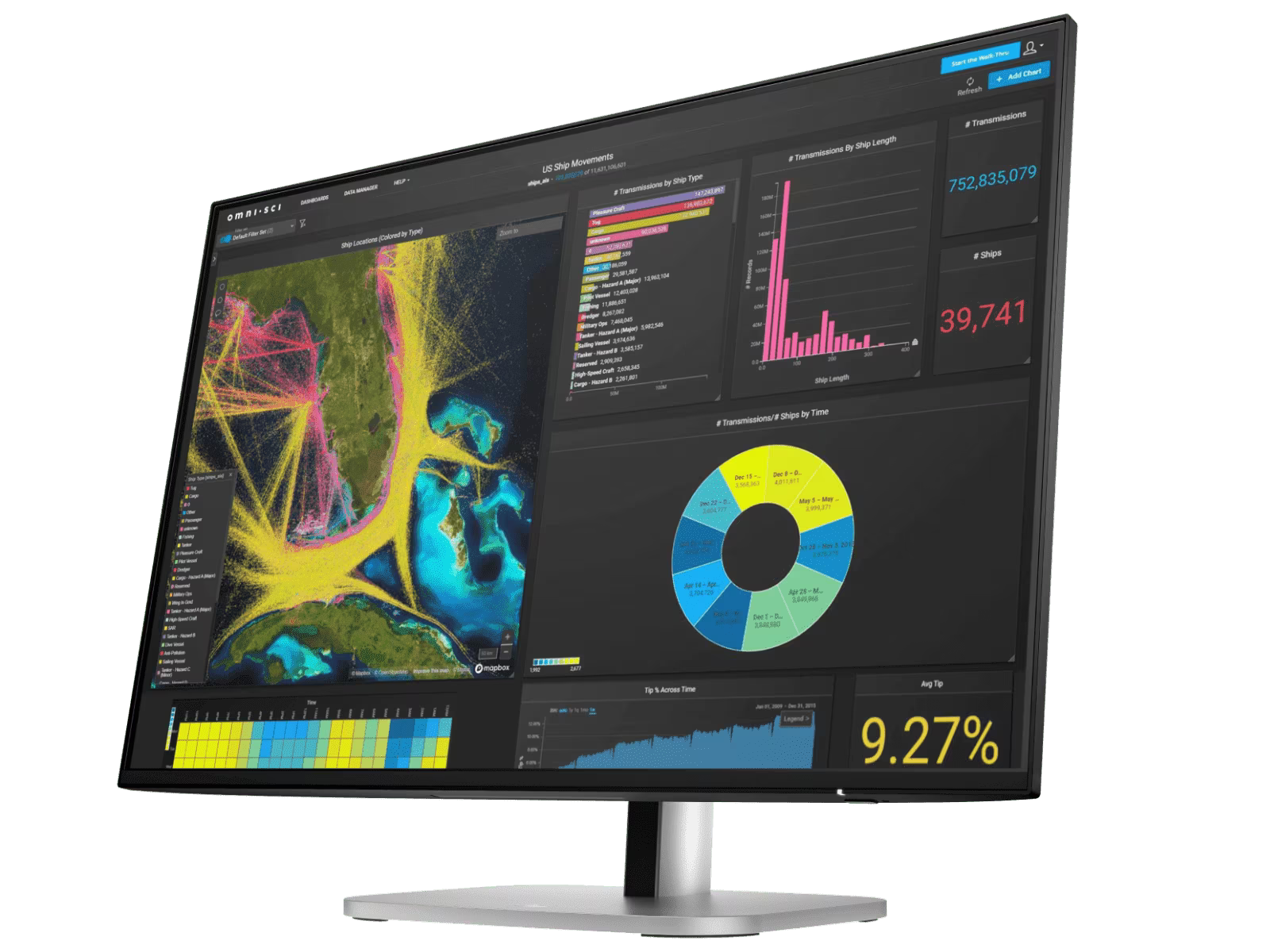 HP 9D9A7AA Series 5 Pro 24" WUXGA IPS Monitor - 524pn