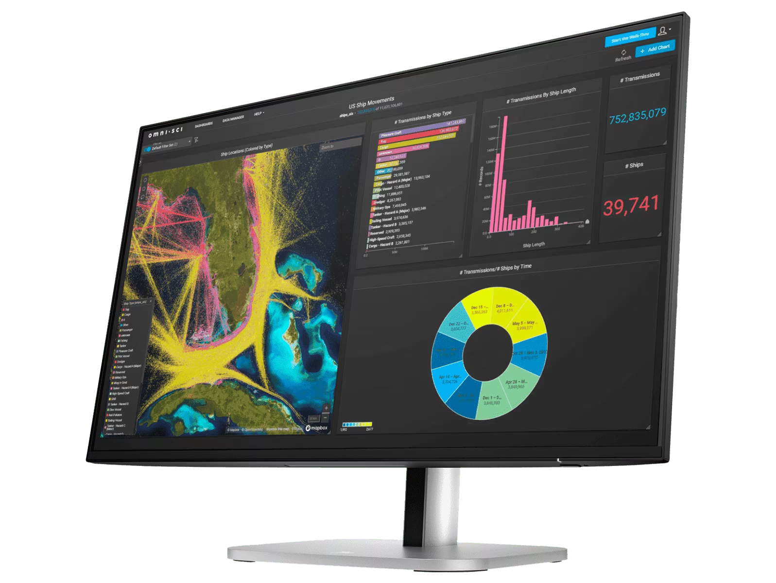 HP 9D9V7AA Series 5 Pro 23.8" FHD USB-C Monitor - 524pu