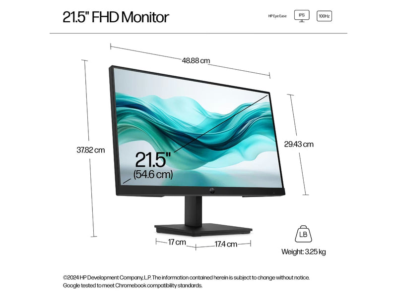 HP 9U5B0UT Series 3 Pro 21.5" FHD IPS Business Monitor - 322pf